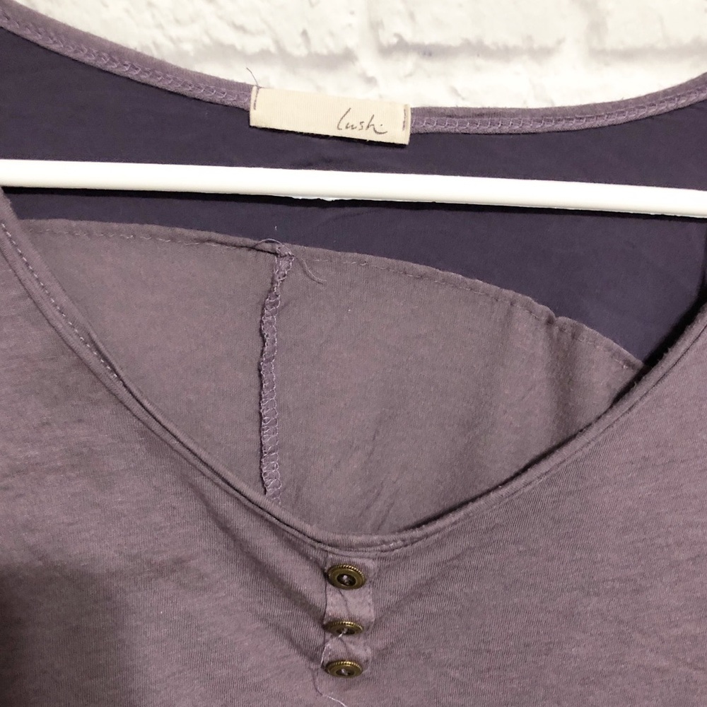 LUSH Purple Ruffled Crop Top💜 - Picture 3 of 4
